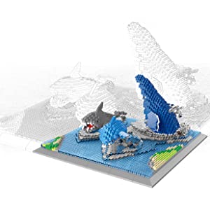 lego deep sea creatures lego forma shark whale dolphin fish animals building toy dovob ocean