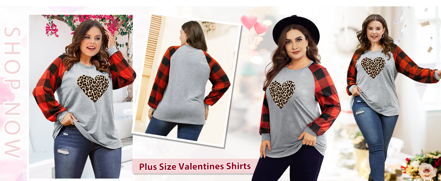 加大碼情人節襯衫