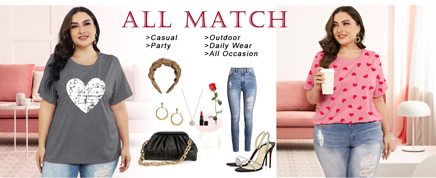 加大碼情人節上衣