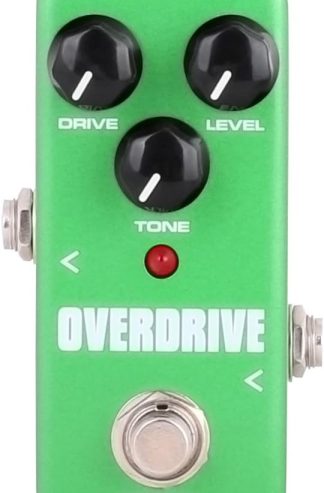 吉他迷你效果器踏板 Over Drive - 溫暖自然的電子管 Overdrive 效果聲音處理器適用於吉他和貝斯的便攜式配件，不包括電源適配器綠色 - FOD3