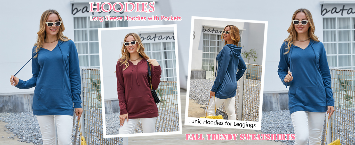 long sleeve hoodies for women
