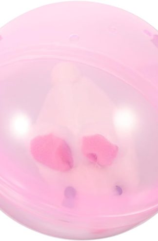 Toddmomy Cat Teaser Toy Electronic Moving Hamster for Cats Interactive Plush Toy Rotation for Indoor Play and Exercise