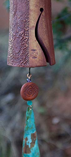 最暢銷的結婚禮物,手工製作的Winchimes,陶瓷Windchime,花園鈴,趨勢結婚禮物,戶外裝飾,自然情人禮物,獨特的陶瓷禮品,完美的愛 - Image 2