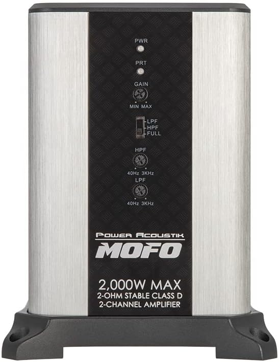 Power Acoustik Mofo2-2KD | 2頻道D類汽車放大器,2,000瓦最大功率,600瓦RMS橋接4歐姆汽車放大器 - Image 3