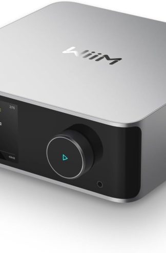 WiiM Ultra Hi-Res Music Streamer with Touchscreen & ESS DAC, Silver | Wi-Fi Streaming, RoomFit Correction, HDMI ARC, Phono Input & Multi-Room Audio