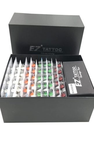 EZ 紋身墨盒針什錦 - 100 個混合（3RL 5RL 7RL 9RL 7RS 9RS 9M1 7RM 9RM）標準 Bugpin 紋身針墨盒適用於紋身機槍 - Revolution