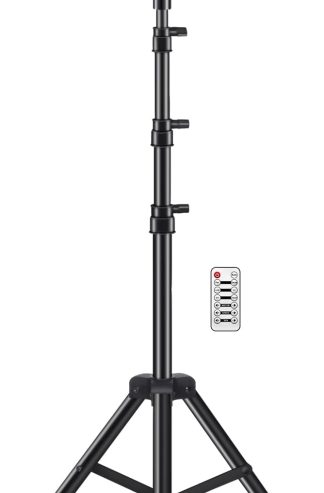 Telbum DJ 燈帶支架，5 合 1 派對酒吧燈套裝，帶旋轉球、閃光燈、紫外線、彩色 LED 帕燈和圖案，適用於迪斯科舞台演出樂隊婚禮的聲控 DJ 照明系統