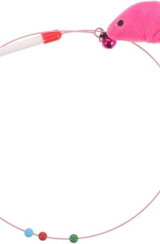 與老鼠互動的逗貓棒，有趣的貓室內游戲，多功能逗貓棒，吸引人的自玩設計