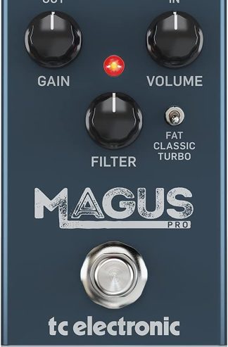 TC Electronic MAGUS PRO Classic High Gain Distortion Pedal with Fat Mids, Treble Filter Control and 3 Clipping Modes