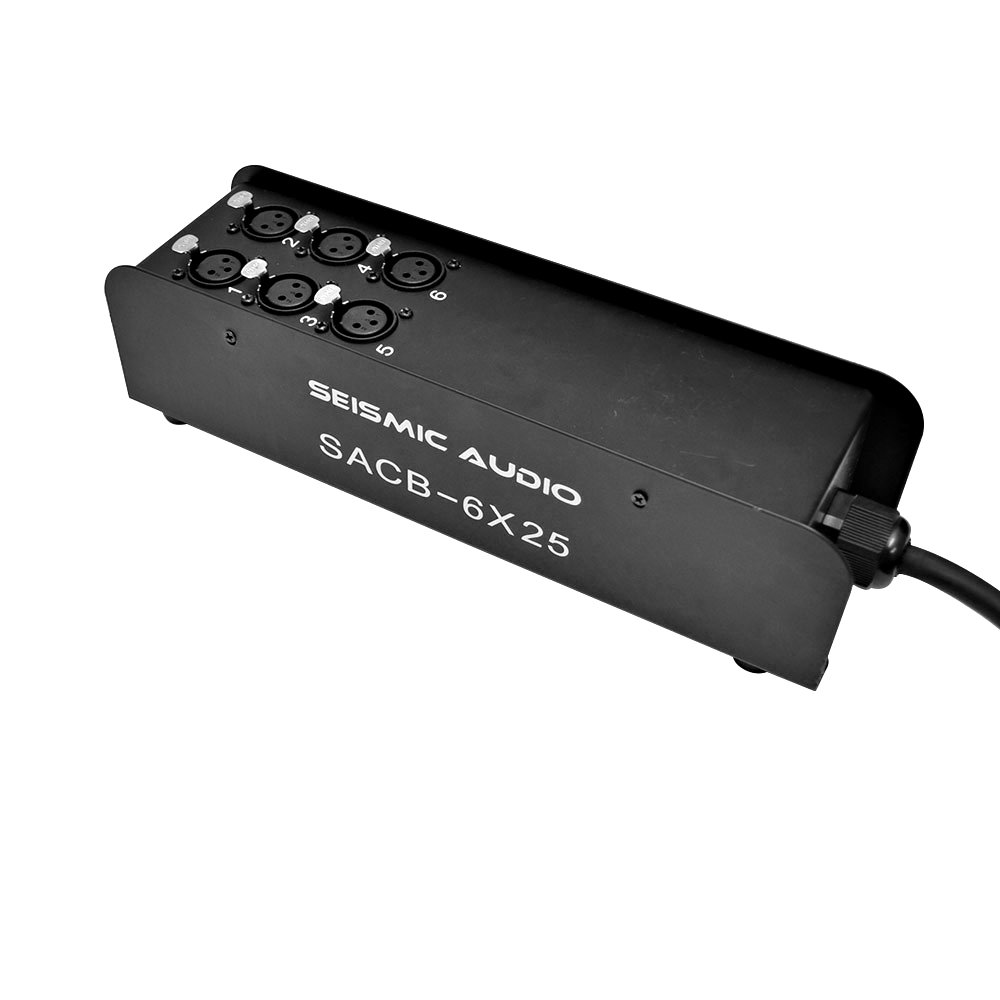 Seismic Audio SACB-6x25 6 通道薄型 XLR 傳送子蛇形電纜,25 英尺 - Image 3