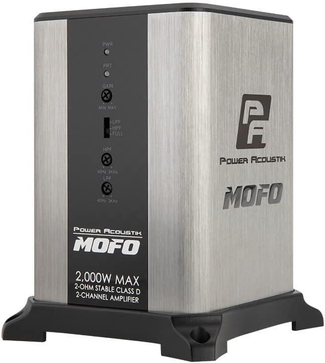 Power Acoustik Mofo2-2KD | 2頻道D類汽車放大器,2,000瓦最大功率,600瓦RMS橋接4歐姆汽車放大器 - Image 2