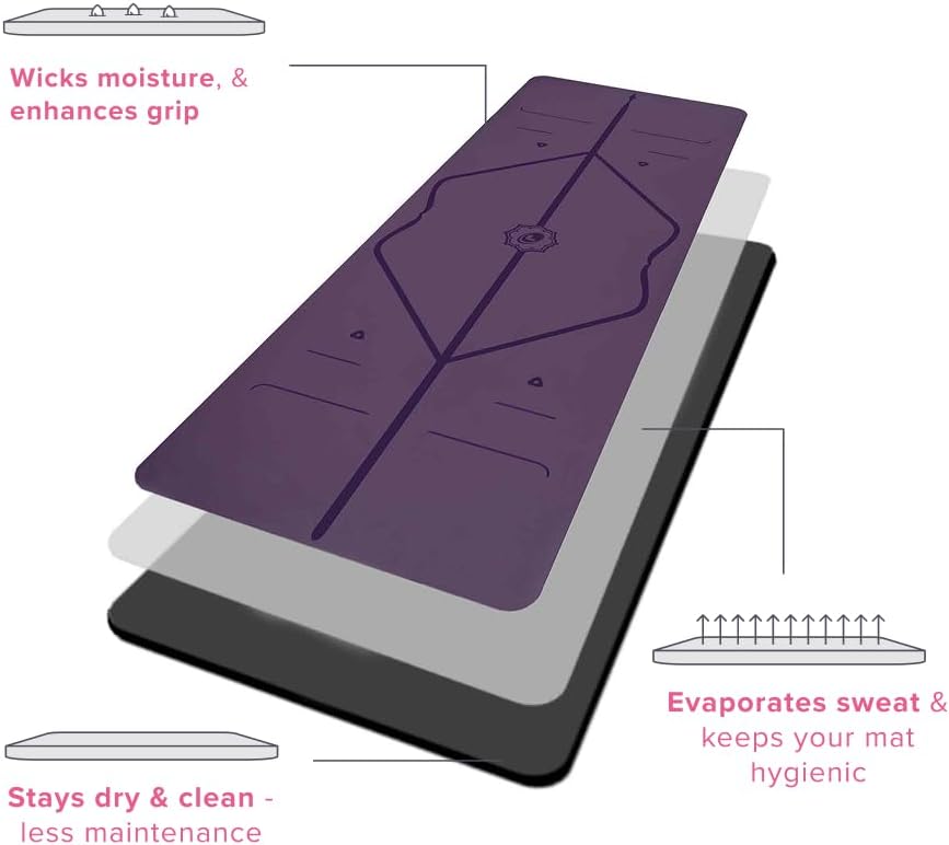 Liforme Classic Yoga Mat - Patented Alignment Design, Ultimate Grip - Image 9