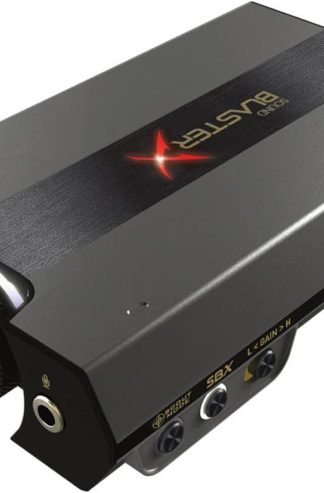 Sound BlasterX G6 Hi-Res 130dB 32bit/384kHz Gaming DAC, External USB Sound Card with Xamp Headphone Amp, Dolby Digital, 7.1 Virtual Surround Sound, Sidetone/Speaker Control for PS4, Xbox One