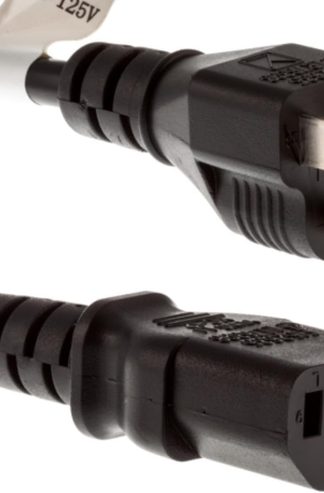 CablesAndKits 交流電源線 3 英尺 – NEMA 5-15P，符合 IEC C13，18 AWG，10A 125V，黑色 – Cisco CAB-AC 的替換件，與 HP、Cisco Catalyst、LaserJet、EliteDesk、服務器、顯示器、PDU 兼容