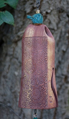 最暢銷的結婚禮物,手工製作的Winchimes,陶瓷Windchime,花園鈴,趨勢結婚禮物,戶外裝飾,自然情人禮物,獨特的陶瓷禮品,完美的愛 - Image 4