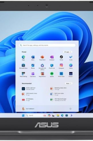 華碩 Vivobook Go 11.6 英寸高清超薄筆記本電腦,英特爾雙核 N4500,英特爾顯卡,4GB,128GB,Windows 11 Home,SonicMaster,ErgoSense,黑色,L210KA-ES04