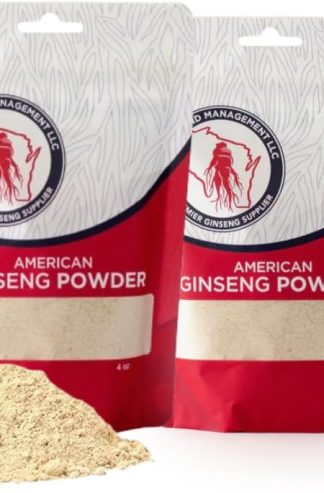 Dairyland Concentrated American Ginseng Powder 西洋参 - 16 oz Pack of Wisconsin Ginseng Powder - Non-GMO, Gluten Free - Herbal Supplement for Smoothies, Baking, Tea
