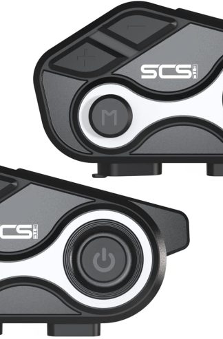 Motorcycle Bluetooth Intercom S-8X 1000m 2 Riders Motorbike Helmet Communication System Headset Universal Wireless Interphone (Waterproof/Handsfree/Stereo Music/GPS/FM/2 Pack)