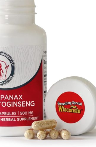 Dairyland Ginseng - 三七膠囊 - 75 克拉 - 天池人參複合膠囊 - 正宗三七膠囊 - 純素人參膠囊,用作日常免疫支持