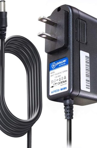 T-Power 9V 充電器適用於 Dunlop Crybaby 535Q Multi Wah ECB-003 ECB003 Cry Baby GCB-95 MXR Black Label Chorus、MXR Boost、LINEDRIVER VOX 吉他效果踏板以及 HQRP 杯墊供應