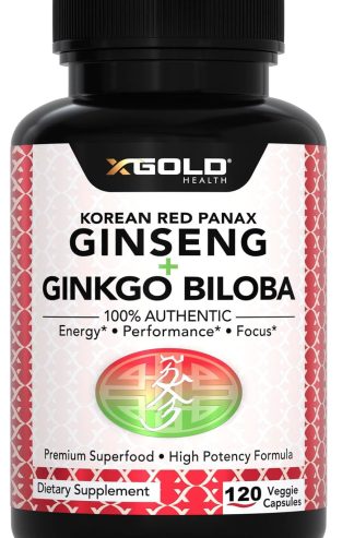 Korean Red Panax Ginseng + Ginkgo Biloba 7% Ginsenosides Extra Strength