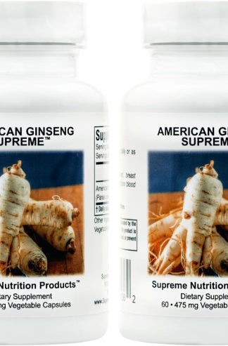 Supreme Nutrition 花旗參至尊，60 粒純花旗參根素食膠囊（60 顆（2 包））