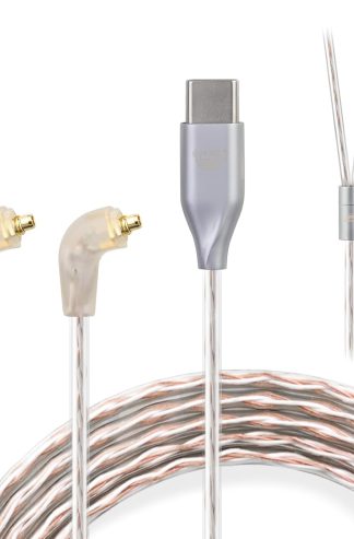 okcsc ER4SR 轉 Type-C 升級版音特美耳機線替換線 4 芯適用於索尼 NW-ZX505/NW-ZX507/NW-A105/NW-A105HN/NW-A100TPS/NW-A106HN 3.94 英尺