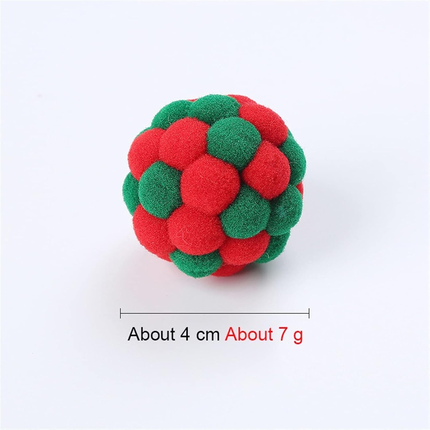 Interactive Toys for Cats Cat Toy Plush Colorful Bell Ball with Interactive Bite Play Pet Supplies(03) - Image 5