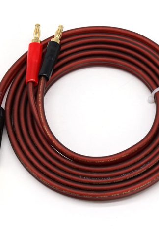 Daier 6.35 毫米 TS 至香蕉插頭音訊線，鍍金 1/4 TS 電線至雙 4 毫米香蕉插頭，用於 DJ 應用的 OFC HiFi 揚聲器線，吉他混音器