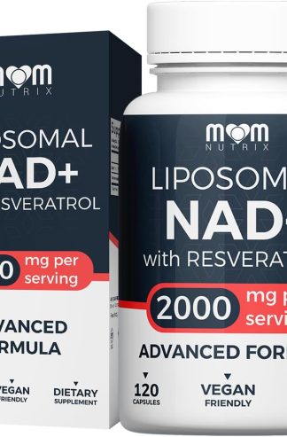 含白藜蘆醇的脂質體 NAD 補充劑 - 高純度 NAD Plus 2000 毫克，120 粒膠囊，美國製造 - NMN 替代品