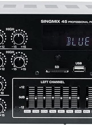 Rockville SingMix 45 1000w Powered Karaoke Mixer Amplifier w/Bluetooth/USB/Echo