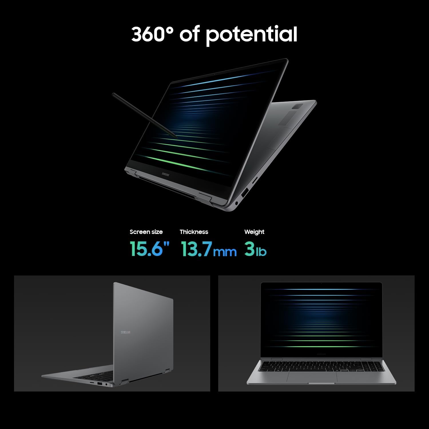 Samsung 15.6” Galaxy Book5 360 Copilot AI Laptop PC Computer, FHD AMOLED Touchscreen, 16GB / 512GB, Dolby Atmos Quad Speakers, All-Day Battery Life, NP750QHA-KA1US - Image 7