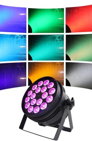 V-Show 18x18W DJ 帕燈 - LED 上燈 RGBWA UV 6 合 1 適用於教堂、音樂會、婚禮、俱樂部、劇院、專業 DJ 舞檯燈