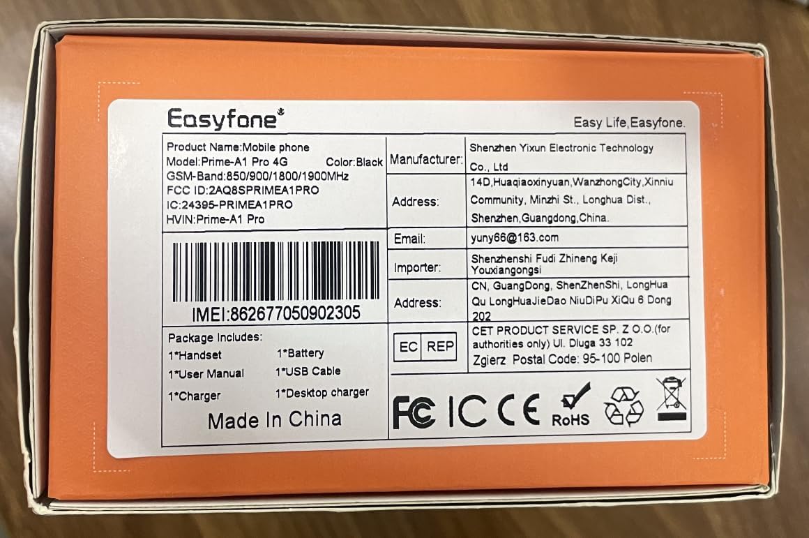 Easyfone Prime-A1 Pro 4G Flip Cell Phone for Seniors | Easy-to-Use | Big Buttons | Clear Sound | SOS & Block Button | Photo Speed Dial | SIM Card Included and Charging Dock (Black) - Image 9