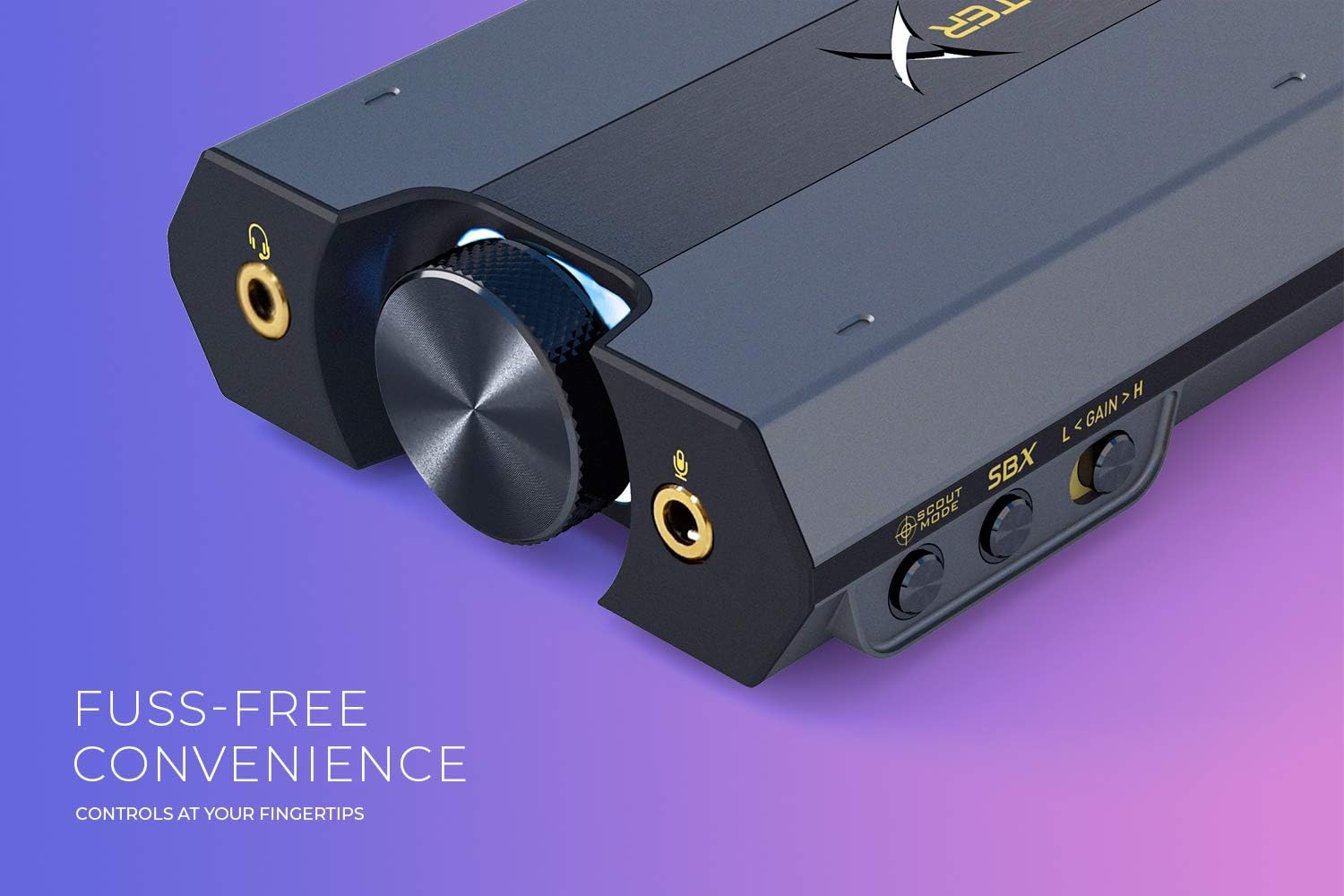 Sound BlasterX G6 Hi-Res 130dB 32bit/384kHz Gaming DAC, External USB Sound Card with Xamp Headphone Amp, Dolby Digital, 7.1 Virtual Surround Sound, Sidetone/Speaker Control for PS4, Xbox One - Image 7