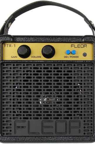 FLEOR 便攜式 5W 電吉他擴大器,內建可充電鋰電池、過載開關、3 吋揚聲器、耳機輸出、FTR-1