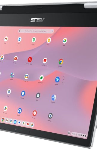 華碩 Chromebook Flip CX1 變形筆記本電腦,14 英寸 FHD NanoEdge 360 度觸摸屏,英特爾賽揚 N4500 處理器,128GB eMMC 存儲,8GB RAM,ChromeOS,透明銀色,CX1400FKA-AS88FT
