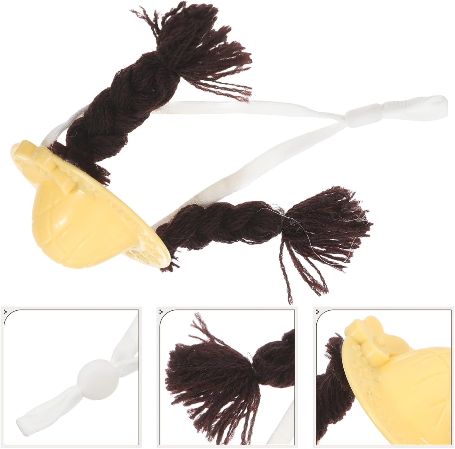 Toddmomy PET Hat Braid Shape Knitted Yarn for Guinea Pig Parakeet - Image 9