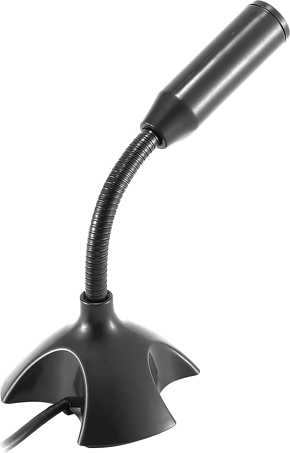 適用於桌上型電腦和筆記型電腦的迷你 USB 麥克風,便攜式 USB 電容麥克風,帶可調節支架,兼容 PC/Mac,即插即用,非常適合會議、線上課堂、遊戲、遠端工作(黑色) - Image 2