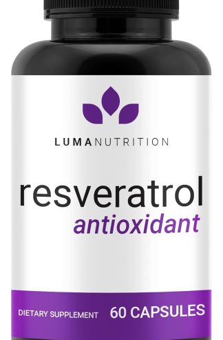 Luma Nutrition 高純度白藜蘆醇補充劑 - 98% 反式白藜蘆醇 - 抗氧化劑 - 白藜蘆醇膠囊 - 素食主義者和無麩質 - 60 粒膠囊