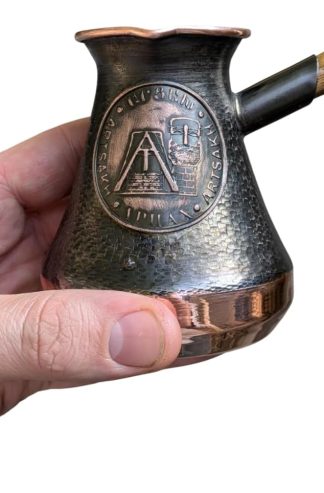 亞美尼亞 Jazzve 2 杯，銅咖啡壺，Artsakh Jazzve，Cezve Ibrik，Jezve，Jazve ARMENIAN 木製咖啡機，Turka，亞美尼亞咖啡愛好者