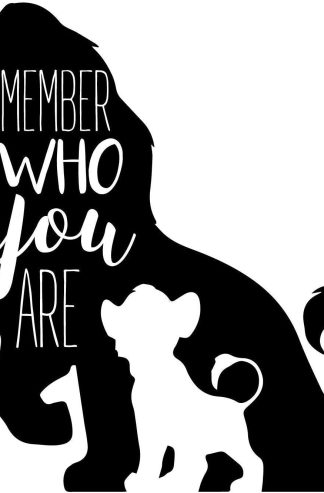 兒童房牆貼|牆上引用“記住你是誰：獅子王”|給兒子、女兒、孫子的禮物 |嬰兒房、臥室、教室、遊戲室的乙烯基裝飾 |小尺寸和大尺寸