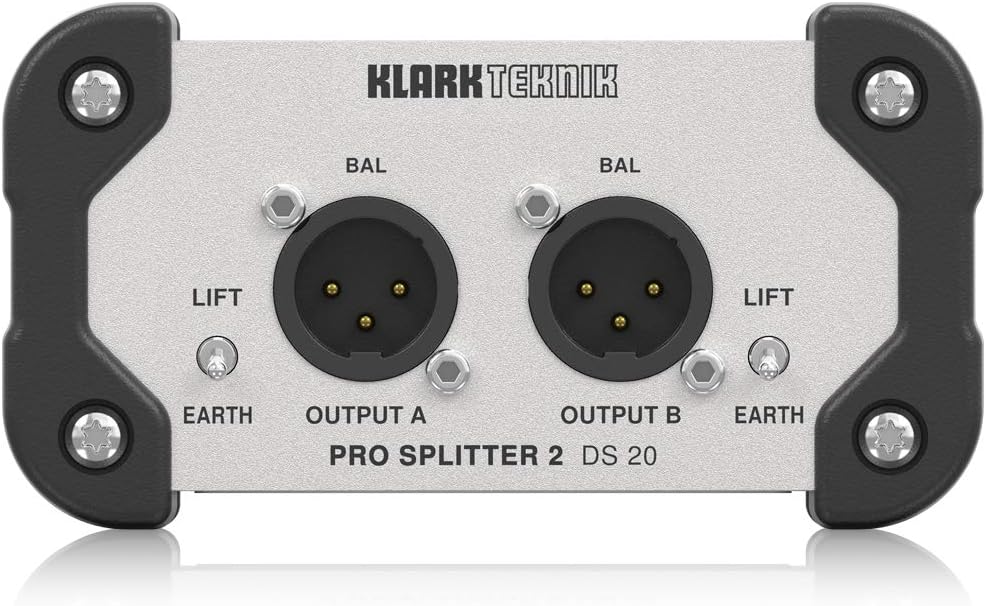 Klark Teknik PRO SPLITTER 2 DS 20 被動 1 輸入/2 輸出訊號分配器,帶 Midas 變壓器和擴展動態範圍 - Image 2