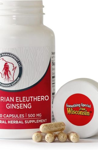 Dairyland 人參 - 西伯利亞刺五加根膠囊 - 150 克拉 - 正宗西伯利亞人參 - 作為日常草藥補充劑的一部分使用 - 無麩質和非轉基因