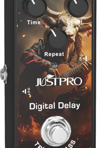 Delay Guitar Pedal, Digital Delay Electric Guitar Effect Pedal Single Type DC 9V True Bypass