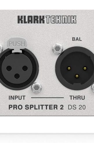 Klark Teknik PRO SPLITTER 2 DS 20 被動 1 輸入/2 輸出訊號分配器,帶 Midas 變壓器和擴展動態範圍