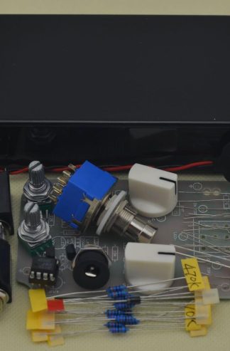 DIY 壓縮器效果踏板所有套件搭配 1590B 黑色
