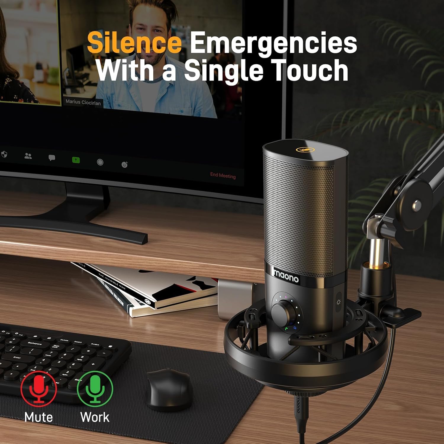 MAONO USB Studio Microphone for Streaming, Recording, Podcasting, Singing - Image 5