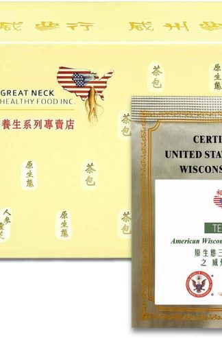 玉威人蔘 - 花旗參根茶，100% 威斯康辛州花旗參（2 克 x 60 袋）威斯康辛州人參委員會認證
