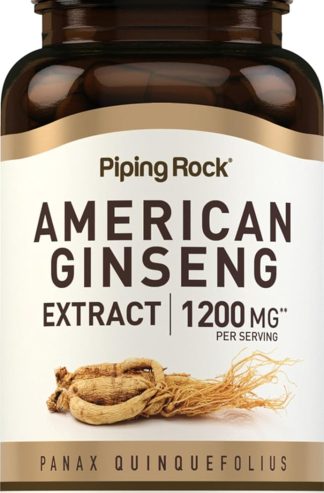 Piping Rock 花旗參膠囊 | 110 丸 |根萃取物補充劑 |西洋蔘 |非基因改造、無麩質